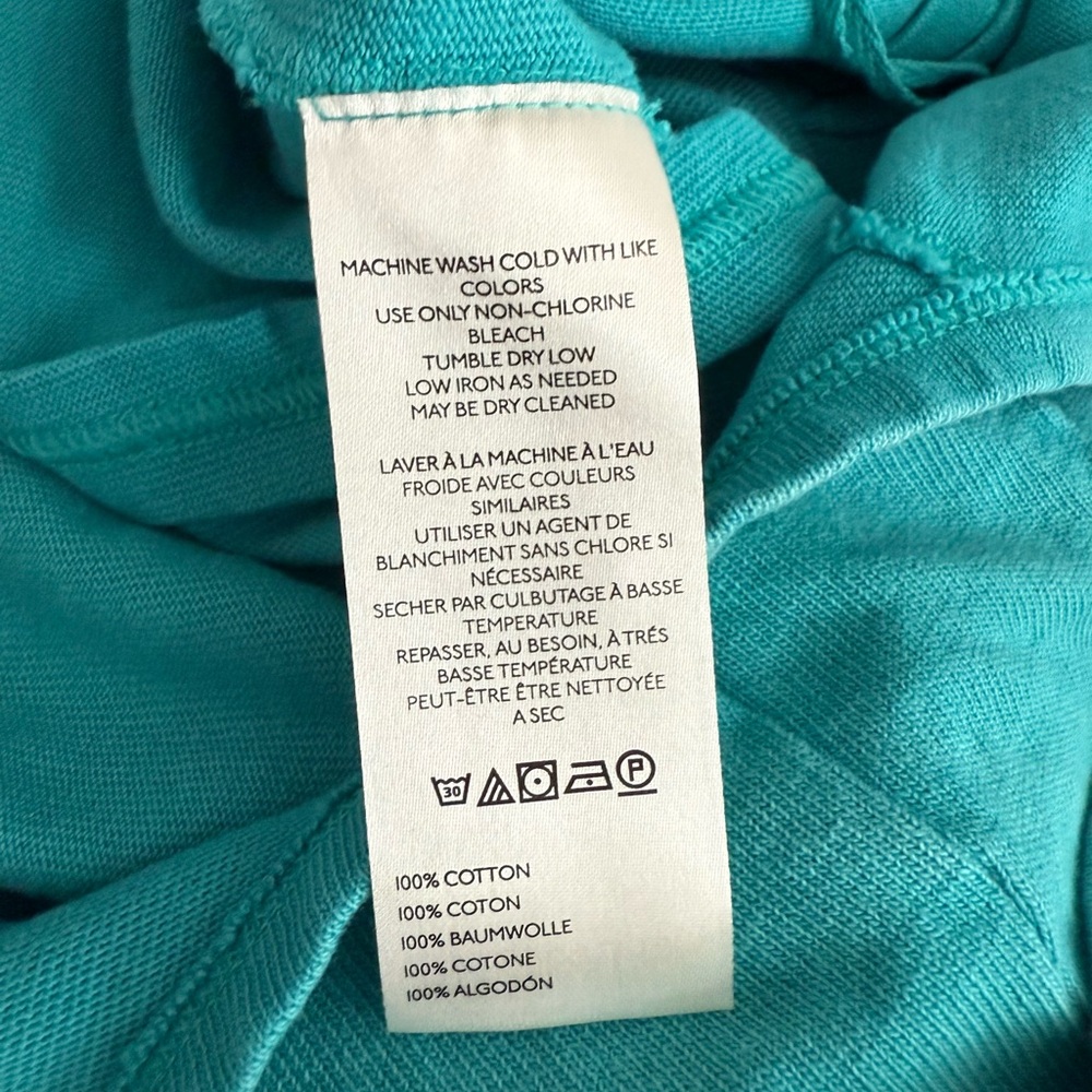 Free People Women's Cropped Top Turquoise Size L - Picture 8 of 10